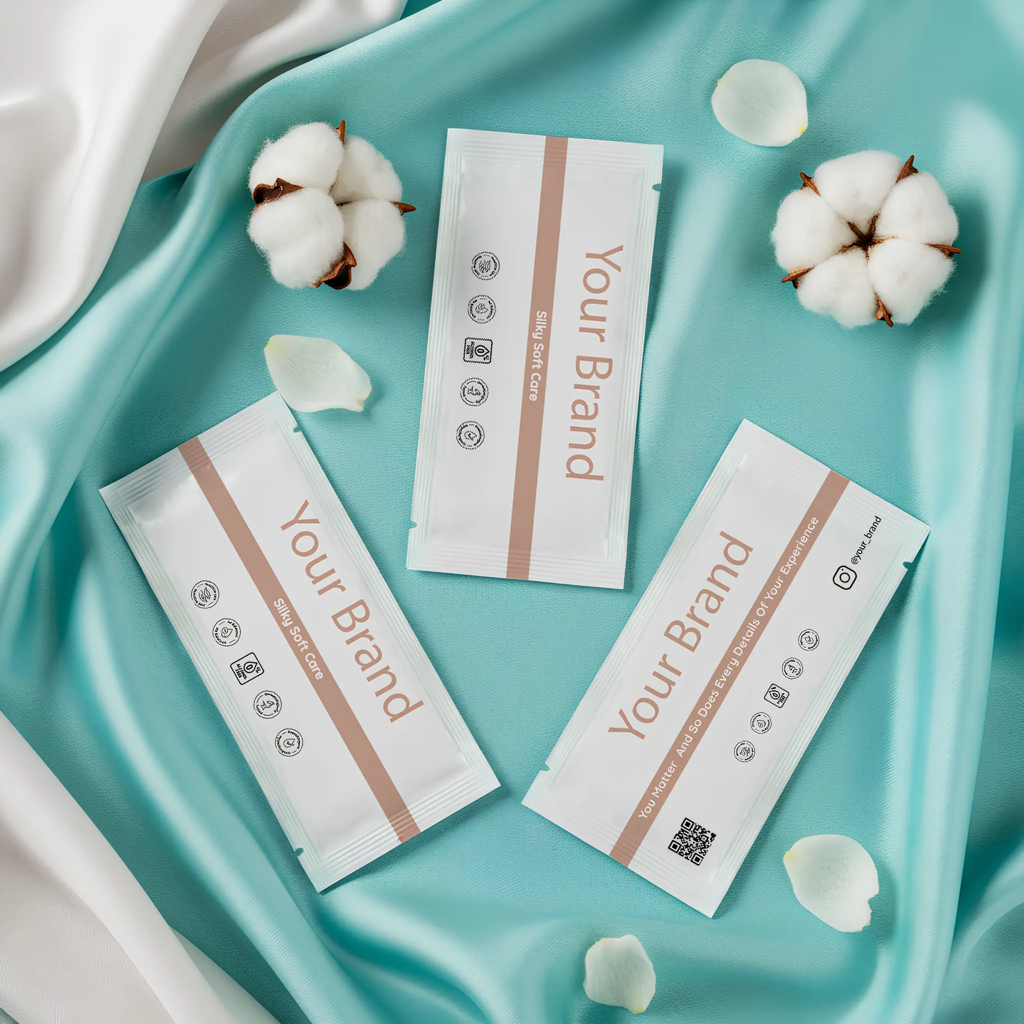 custom branded single use wet wipes for restaurants and hotels