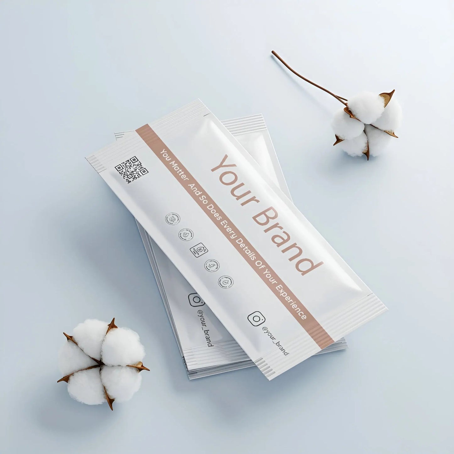custom branded single use wet wipes for restaurants and hotels