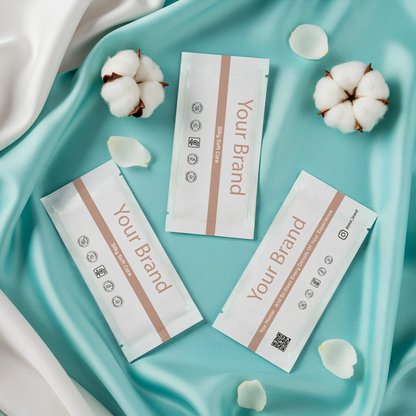 custom branded single use wet wipes for restaurants and hotels